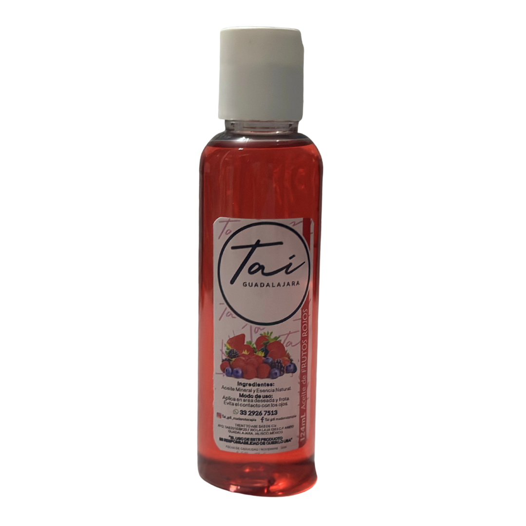 Aceite frutos rojos masaje relajante spa
