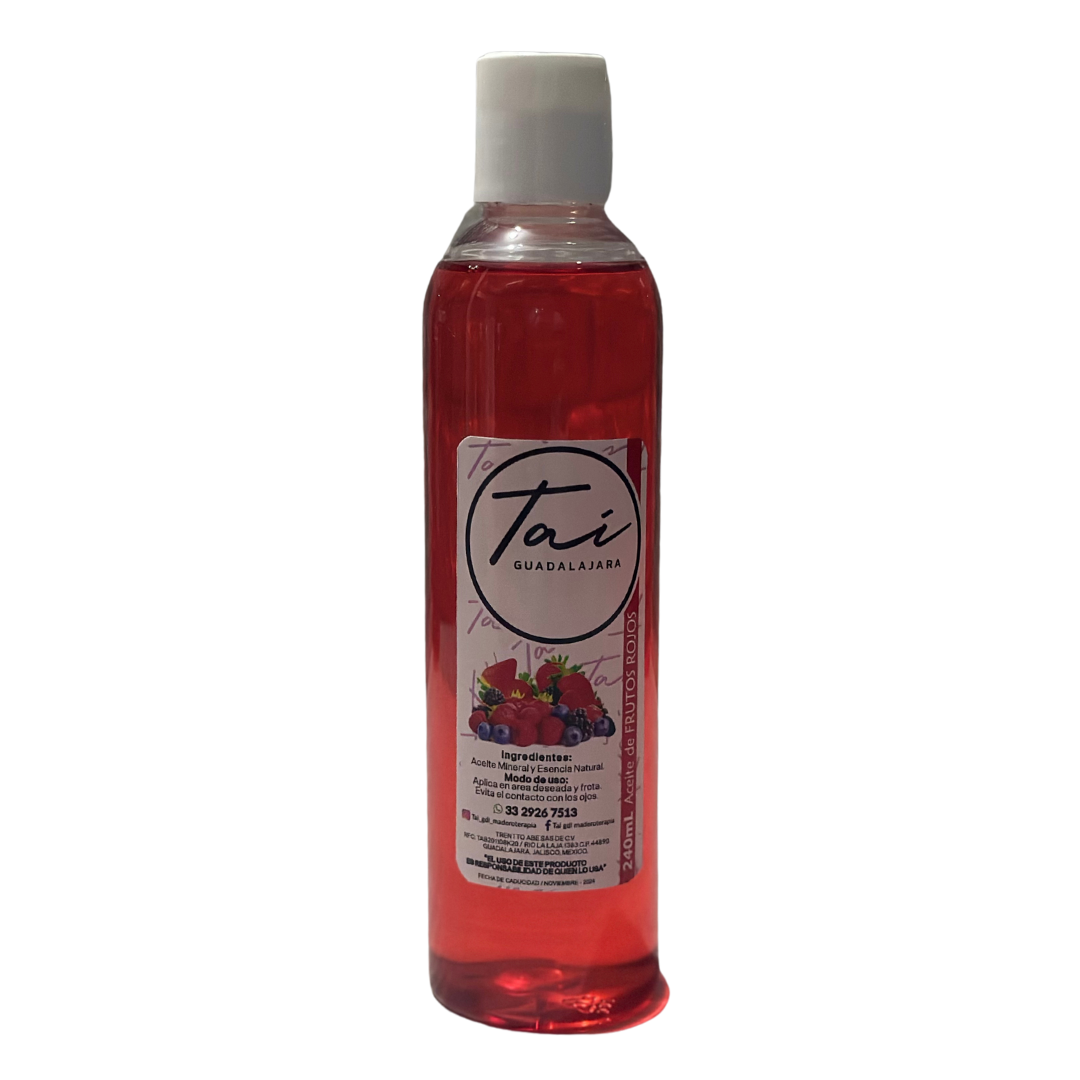 Aceite frutos rojos masaje relajante spa