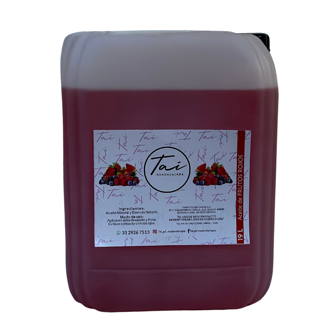 Aceite frutos rojos masaje relajante spa